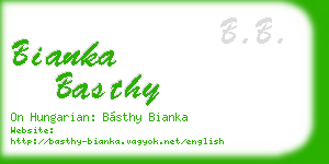 bianka basthy business card