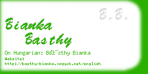 bianka basthy business card